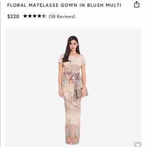 Adrianna Papell Matelasse Column Gown